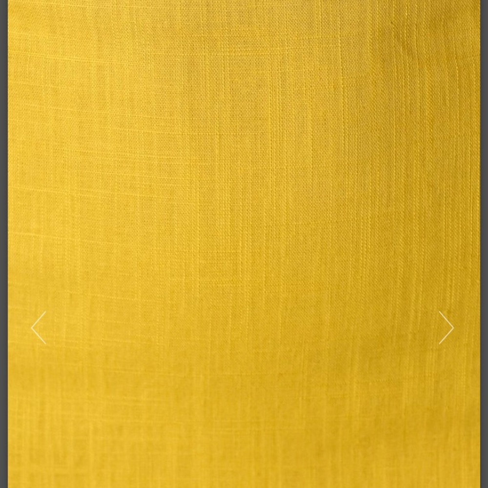 Yellow Linen Ruffle Dress - Picture 7 of 7
